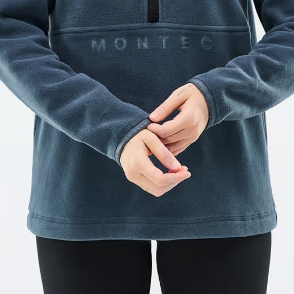 Montec Echo Fleece Half Zip Sweater Metal Blue Size L — image 6 of 8